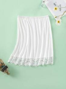 3pcs/1pc Women Waist Slip Dress With Adjustable Elastic Waistband, Anti-Static & Anti-Exposed Lining Skirt Slip Underdress For Daily Wear Fall, Autumn, Halloween