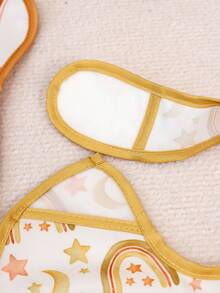 3PCS Waterproof Baby Bibs For Eating - Lightweight Baby Bib With Food Catcher, Mess Proof Toddler Bibs