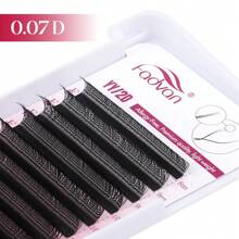 FADVAN 12 Rows YY Shape 0.07 C/D/DD/L/L+/LU Curl 8-15mm&Mix Hand Woven Premium Soft Light Natural Eyelashes Extension Supplies Makeup Mesh Net Cross Lash For Professional Women Send In Random Packaging,Professional Eyelash Grafting,Lash Tech Supplies