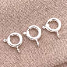 5/10/15 stuks 18K vergulde veersluitingen messing ronde sluitingen open ring sieraden veersluiting sieraden connector sluitingen voor armband ketting sieraden doe-het-zelf knutselen maken
