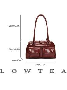 Bolsa de boliche com textura de nicho, bolsa de ombro feminina nova primavera/verão 2024, bolsa Boston de alta qualidade