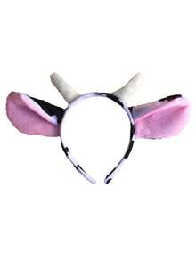 Halloween Cartoon Animal Headband Plush Hair Accessories Rabbit Cat Cow Tiger Sheep - One Size - View 22