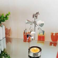 Rotary Candle Holder Metal Tear Spinning Candleholder For Wedding Party Christmas Home Decoration