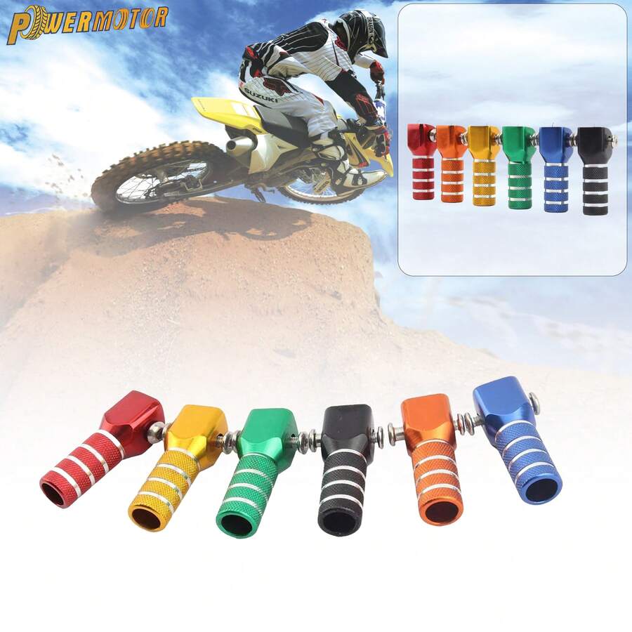 PowerMotor 摩托车变速杆头铝制通用适用于 KTM 川崎 125 250 越野摩托车配件 Enduro 越野车