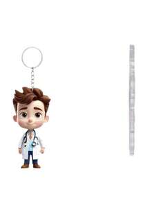 Nurse Doctor Keychain, Nurse Pattern Pendant, Bag Ornament, Acrylic Flat Keychain, Creative Accessory Accessories, Pendant Accessories That Can Be Hung On Backpacks, Phone Cases, Keychains, Car Decoration Pendant, Suitable For Both Boys And Girls, Suitable For Nurses, Doctors, Medical Workers, Gifts, Nurse's Day Gifts, The Best Gift For Medical Staff - Multicolor - View 11