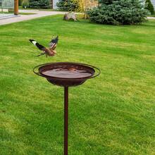 1pc Metallic Pattern Bird Feeder, Easy Installation, Outdoor Use To Add Ambiance, Ideal For Bird Enthusiasts