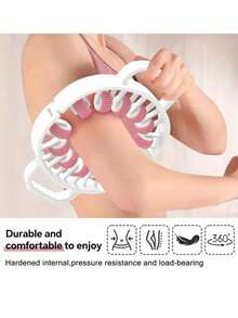 360° Muscle Roller Stick, 12 Roller Rings Leg Massager For Calves, Legs, Arms, Tennis Elbow And Golfer's Elbow - Plastic Fascia Muscle Roller Ball Fat Burning, Trigger Point Release - Mother's Day Gift - Multicolor - View 4