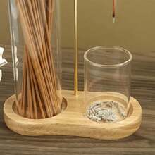 2 In 1 Incense Holder, Wire Incense Clip For Anti-Ash Flying Incense Burner With Removable Glass Ash Collector And Incense Candle Organizer, Elegant Aromatherapy For Meditation, Yoga, Tea Space And Home Decor,Living Room Accessories. - Multicolor - View 5