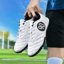[Athletische Leistung] Herren High-Top Fußballschuhe - professionelle schwarze und neongrüne Fußballstiefel mit AG-Stollen, atmungsaktives PU-Obermaterial & TPU-Sohle, rutschfest für Outdoor-Training & Wettkämpfe, Fußball-Zubehör