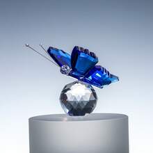 زخرفة فراشة بلورية أنيقة وعصرية - متعدد الألوان - مشاهدة 7