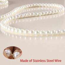Pearls Beaded Pet Dog Leash For Training Walking Lead,Glamorous Pearl Dog Cat Chain,Premium Metal Clasp Ensures A Secure Connection To Your Pet's Harness,Stylish & Durable Accessory For Your Pet,Exquisitely Pink And White Pearls,Merges Elegance With Functionality, Perfect For Fashion-Forward Pet Owners - Multicolor - View 3