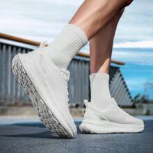 Men's Ultra-Light Breathable Running Shoes - All-Season Training, Shock-Absorbing Carbon Outsole, Casual Sporty/Solid Color Design, Suitable For All Seasons