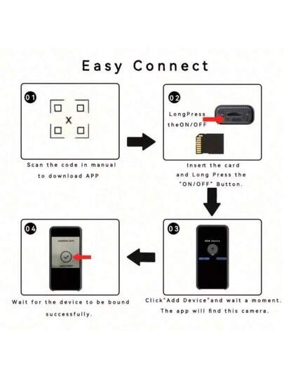 1pc Mini Spy Camera Security Real Time Monitoring, Infrared Night Vision, Motion Detection, Easy Installation Indoor Nanny Pet Camera/Support Cloud Storage Micro SD Cards Perfect Baby, Monitoring Home Makes An Ideal Family Holiday view 9