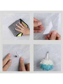 10pcs Photo Frame Hooks Storage Racks Screw Holders Hanger For Door Multifunction Gadgets Self-Adhesive Organizer Kitchen Accessories Home Bathroom Decor Bathroom Organizer Summer - Multicolor - View 11