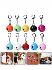 3/5 piezas Campanas de collar de mascota de hierro, broche, accesorio multifuncional, adecuado para gatos y perros, collares de cachorro, accesorios para mascotas | Collares decorativos para mascotas | Collares para mascotas, campanas de collar para mascotas
