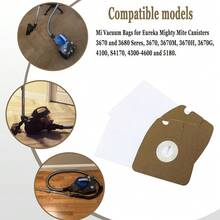 MM Vacuum Bags For Eureka 3670, 3670M, 3670H, 3670G, 60295C, 60297A Mighty Mite Canisters - White - View 5