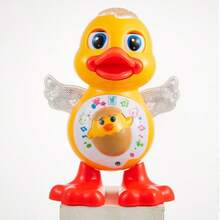 Baby Music Toy - Singing & Dancing Rocking Cartoon Duck, Infant Enlightenment Toy, Illuminating Musical Yellow Duck Toy, Children's Electric Light & Music Toy, Singing & Rocking Duck To Promote Baby's Sensory Development - Multicolor - View 2