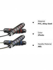 3pcs PVC Speed Jump Rope For Adults, Adjustable Jump Rope With Steel Cable And Ball Bearings - Perfect For Speed Training, Boxing And Cardio For Men And Women, Jump Rope For Speed And Endurance Training Without Charging - Multicolor - View 8