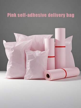 10pcs Pink Small Business Mailing Bags, Clothing Shipping Envelopes, Shipping Supplies Mailing Bags, Waterproof Mailing Bags, Strong Adhesive Mailing Bags, Suitable For Gift, Clothing And Various Items Shipping