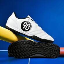 [Athletische Leistung] Herren High-Top Fußballschuhe - professionelle schwarze und neongrüne Fußballstiefel mit AG-Stollen, atmungsaktives PU-Obermaterial & TPU-Sohle, rutschfest für Outdoor-Training & Wettkämpfe, Fußball-Zubehör