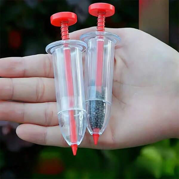 Set de 3 dispersores de semillas portátiles - Esparcidor manual fácil de usar, herramienta ideal para el cuidado del jardín y el césped, conveniente para la siembra, la resiembre, la germinación, el paisajismo, la agricultura y el uso doméstico