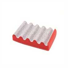 3-In-1 Grill Scrubber With Abrasive-Resistant Fibers, Effortless Rust Removal & Deep Gap Cleaning For Cast Iron Grates/Griddles, Heavy Duty BBQ Brush For Outdoor BBQ, Camping & Patio Maintenance (Black/Red)