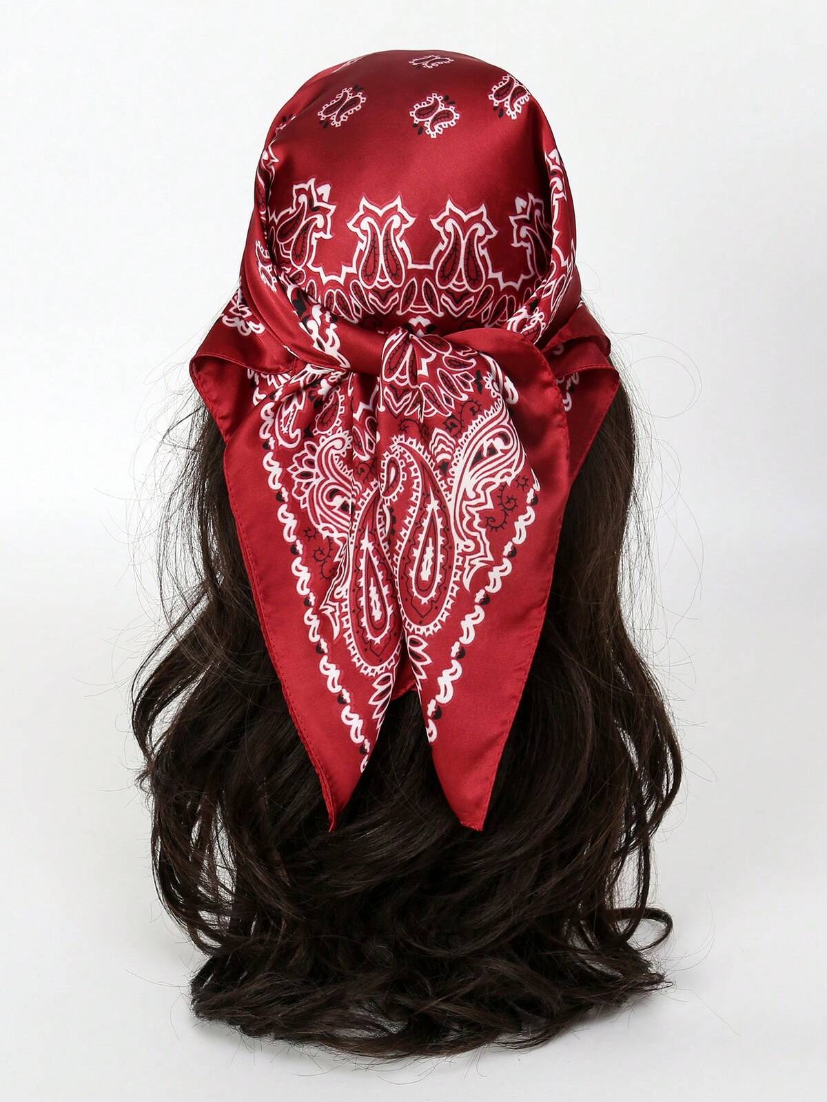 1 pièce Foulard imprimé pour femmes pour le printemps/l'été, assorti de couleurs, léger et élégant pour le cou, peut être utilisé comme bandeau, choix idéal pour améliorer votre look global