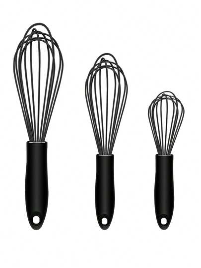 1 件硅胶手动打蛋器 - 手动打蛋器，家用烘焙工具，厨房用具