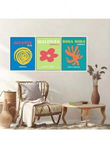 1/6PCS Optional Frame Posters Wall Arts Modern Posters Print Minimalist Living Room Decor ,Wall Art With Frame