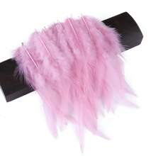 100Pcs Natural Chicken Feathers 4-6inch Beautiful Rooster Plumas For Jewelry Making Crafts Accessories Carnival Decoration True Plumes