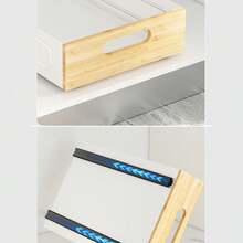 Carbon Steel Pull-Out Drawers, Pull-Out Cabinet Shelves, Bottom-Mounted Pull-Out Storage Shelves For Kitchen Cabinets, Bathrooms, Vanities, Pantry - white 40cm - 查看 7