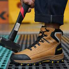 Steel Toe Sneakers For Men Indestructible Work Shoes Lightweight Comfortable Safety Sneakers Slip-Resistant Composite Toe Shoes For Construction