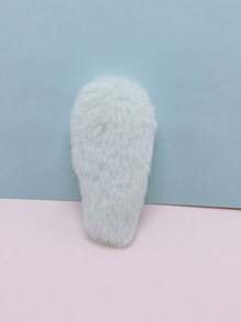 14pcs Double-sided Cute Plush Bunny Ear Diy Hair Clips, Headbands, Hair Accessories