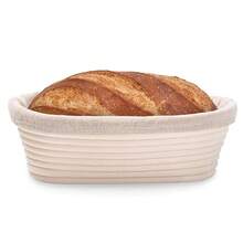 Sourdough Bread Baking Supplies, Banneton Bread Proofing Basket Round & Oval Proofing Bowls For Sourdough Bread With Liner Making Baking Fermentation Tools - Multicolor - View 11