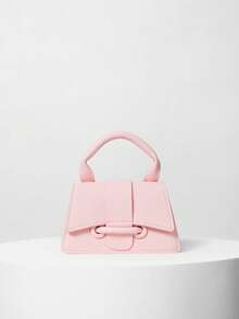 Popular High-Quality Pouch, Mini Square Purse, New Solid Color Versatile Handbag For Women Winter Gifts ,Pink Bag - Pink - View 1