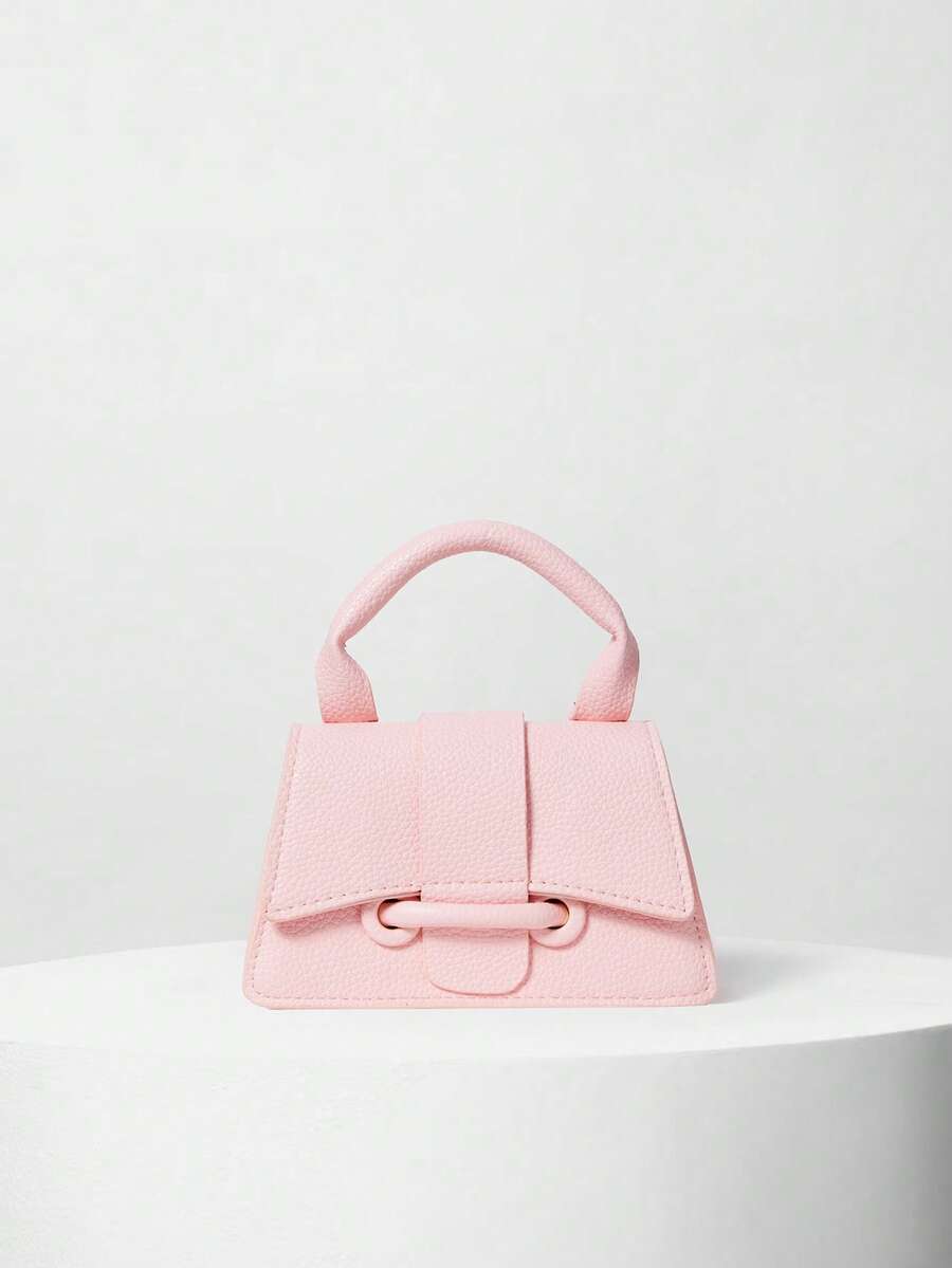 Popular High-Quality Pouch, Mini Square Purse, New Solid Color Versatile Handbag For Women Winter Gifts ,Pink Bag - Pink - View 1