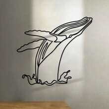 CIFbuy Single Whale Ironwork Masterpiece: With Extremely Simple Lines And An Elegant Whale Shape, It's Placed In Living Rooms And Bedrooms, Endowing The Space With Agile Beauty And Majestic Charm.Suitable For Modern Home Decoration