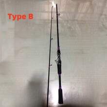 1pc Purple Patterned Lure Fishing Rod, Pistol Grip Lure Rods, Suitable For Lakes, Streams, Rivers, Great Gift For Holidays, Friends, Lovers, Beginner-Friendly, Great Value - Multicolor - View 4