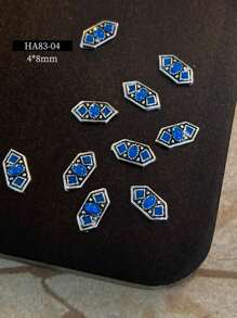 Geassorteerde 5 stuks/30 stuks/50 stuks nieuwe nagelkunst Boucheron-serie decoraties, vintage paleisstijl exotische platte versieringen, strass-steentjes