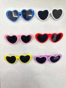 宠物太阳镜 - 适合小型犬和猫的有趣摄影道具，适合猫狗太阳镜的可爱配件，仅适用于小型犬和猫摄影装饰，不透明镜片 - 有趣的宠物用品 - 彩色 - 查看 10