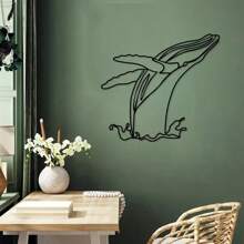CIFbuy Single Whale Ironwork Masterpiece: With Extremely Simple Lines And An Elegant Whale Shape, It's Placed In Living Rooms And Bedrooms, Endowing The Space With Agile Beauty And Majestic Charm.Suitable For Modern Home Decoration