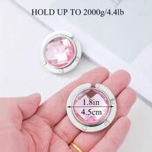 1 pezzo di supporto metallico pieghevole per appendere borse e portafogli su tavoli, senza bisogno di elettricità - appendi la borsa in  in caffetteria, biblioteca, ecc.! Materiale scolastico, accessori per il ritorno a scuola