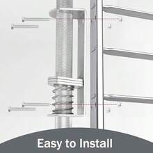 Aleawol Adjustable Ladder Leveler Load Capacity 250kg 550 Lbs 2Pcs Extension Ladder Stabiliser Leveller Universal Ladder Extension Leg Rubber Not-Slip Ladder Feet For Stairs With Screws And Wrench - as pic - View 6