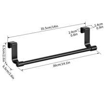 1 pezzo Portasciugamani per mobile da cucina, barra portasciugamani moderna per mobile, portasciugamani da parete, portasciugamani per strofinacci, adatto per casa, cucina, bagno, decorazione bagno, organizzatore bagno, decorazione autunnale, ritorno a scuola