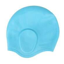 Unisex Waterproof Swimming Cap - High Elasticity, Ear Protection, Long Hair Coverage - Large Silicone Snorkeling Cap, Swimming Pool Floating Accessory, Water Sports Gear - Multicolor - View 14