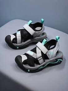 Boys' Close-Toe Lightweight Sport Outdoor Sandals For Summer, Children's Water Walking Sandals