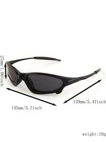 Unisex Y2K Cyberpunk Style Glasses, Fashionable Night Vision Yellow Frame Glasses