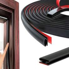 1 件密封条，黑色橡胶密封条门密封条，D 形门橡胶密封条，自粘式门密封条，窗户隔音门密封条 - 彩色 - 查看 10