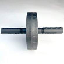 Rodillo abdominal de ruedas dobles silencioso - Equipo de entrenamiento de fuerza del core con construcción de PP y acero inoxidable, rueda para músculos abdominales para gimnasio en casa, equipo de fitness para entusiastas, accesorios de gimnasio