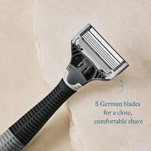 Harry's Shaving Kit For Men - Razor Handle And 3 Razor Blade Refill Cartridges - Charcoal - 木炭 - 查看 3